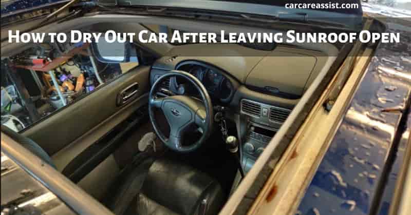 How-to-Dry-Out-Car-After-Leaving-Sunroof-Open