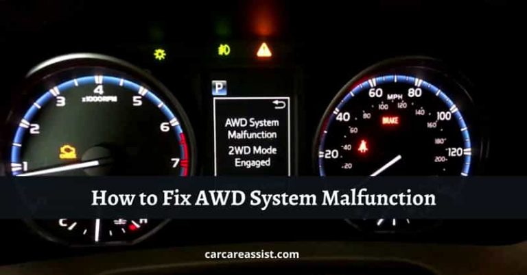 How to Fix AWD System Malfunction