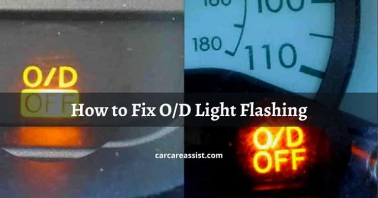 How to Fix OD Light Flashing