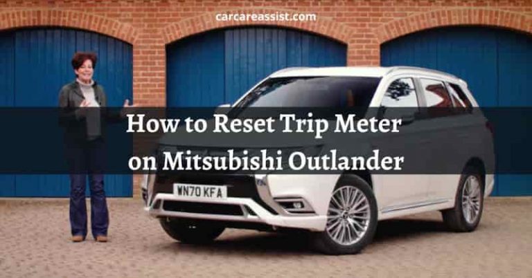 mitsubishi outlander trip meter