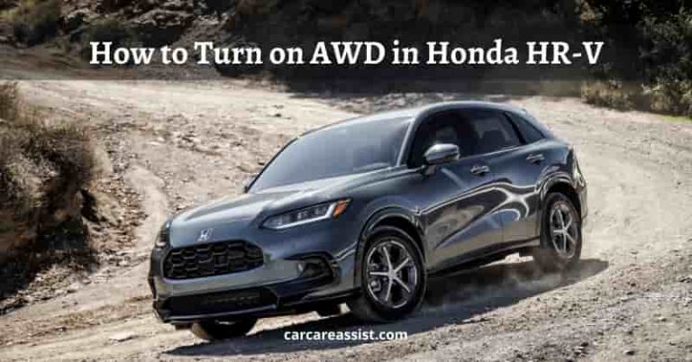 How to Turn on AWD in Honda HR-V