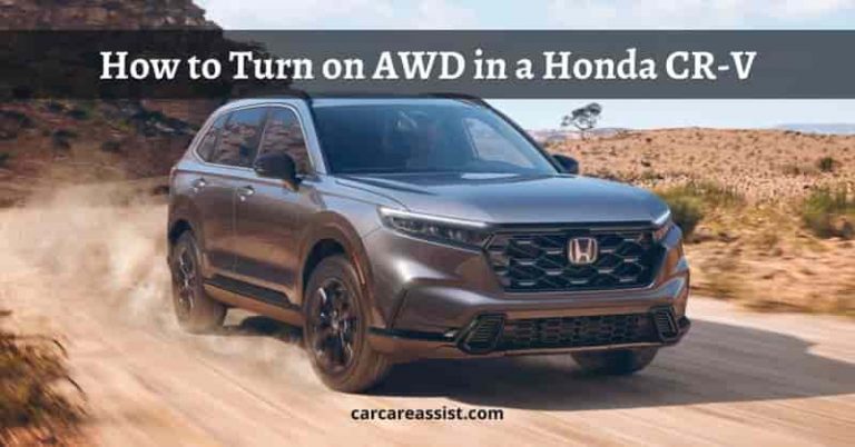How to Turn on AWD in Honda CR-V
