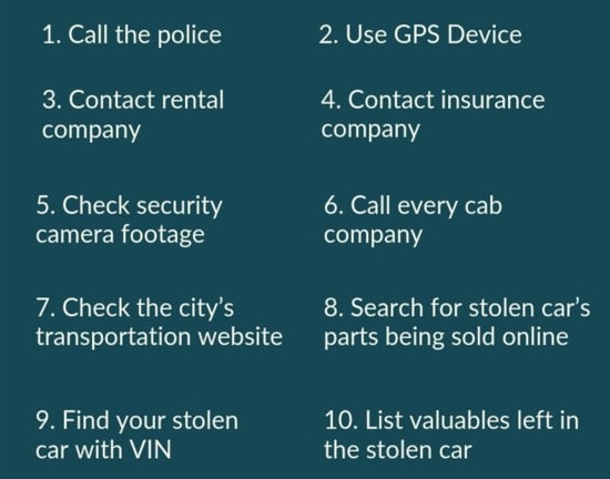 How to Find a Stolen Car Without a Tracker