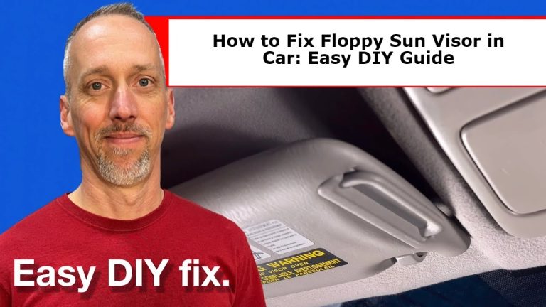 How to Fix Floppy Sun Visor in Car